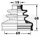 First Line Cv Joint Boot Kit  - FCB6044 fits Subaru Legacy, Outback