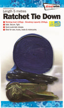 Streetwize Ratchet Tie Down with S Hooks 1x5m