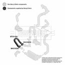 Borg & Beck Turbo Hose  - BTH1406 fits GM Corsa 1.7D 00-06