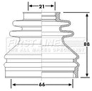 First Line Cv Joint Boot Kit  - FCB6240 fits VAG Passat, A4
