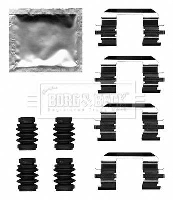 Borg & Beck Fitting Kit -  Pads  - BBK1637 fits GM Karl, Viva 02/15-