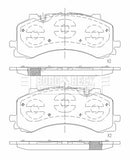 Borg & Beck Brake Pad Set Front - BBP2683 fits Q7, Touareg (1LB,1LV,1LW) 05/15-