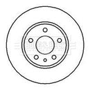 Borg & Beck Brake Disc Pair  - BBD4913 fits Alfa 147/156/164 Sportwagen
