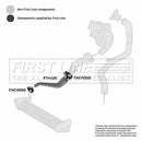 First Line Turbo Oil Hose  - FTH1011 fits Fiat Doblo 1.9 JTD