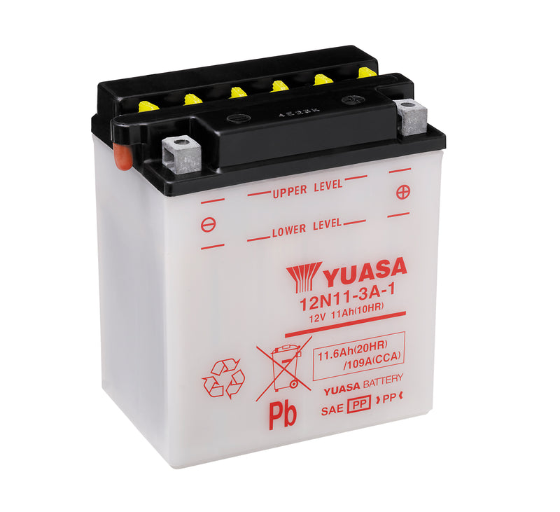12N11-3A-1 (DC) 12V Yuasa Conventional Battery (5470965203097)