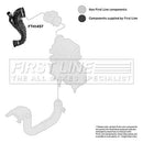 First Line Air Filter Hose  - FTH1457 fits Ford Focus I,Transit Connect