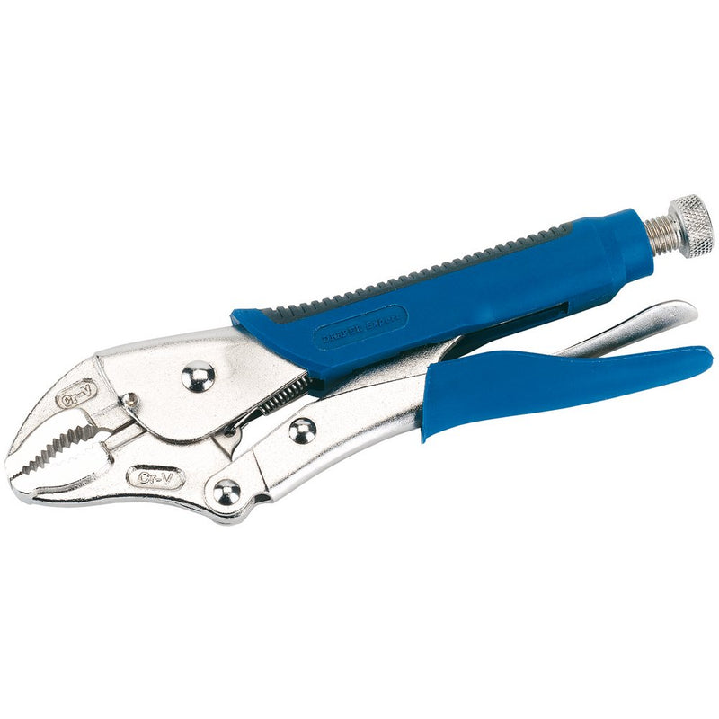 Soft Grip Curved Jaw Self Grip Pliers, 230mm