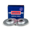 Borg & Beck Brake Disc Pair  - BBD5328 fits Renault Clio IV 11/12-