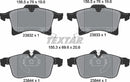 Chevrolet Opel Vauxhall, Brake Pad Set - Textar 2383201