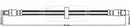 Borg & Beck Brake Hose  - BBH8299 fits Volvo S60 I,V70 II 2.5T 02-10