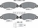 Ldv Maxus, Brake Pad Set - Textar 24358012419101