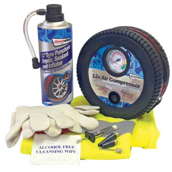 Tyre Sealer Kit With Compressor