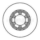 Borg & Beck Brake Disc Pair  - BBD5006 fits Mitsubishi L200 4x4 86-