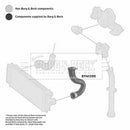 Borg & Beck Turbo Hose  - BTH1355 fits Mercedes Sprinter 06-