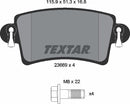 Nissan Opel Renault Vauxhall, Brake Pad Set - Textar 23669012162601
