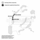 Borg & Beck Turbo Hose  - BTH1114 fits VAG Ibiza,Roomster 1.4,1.9TDi