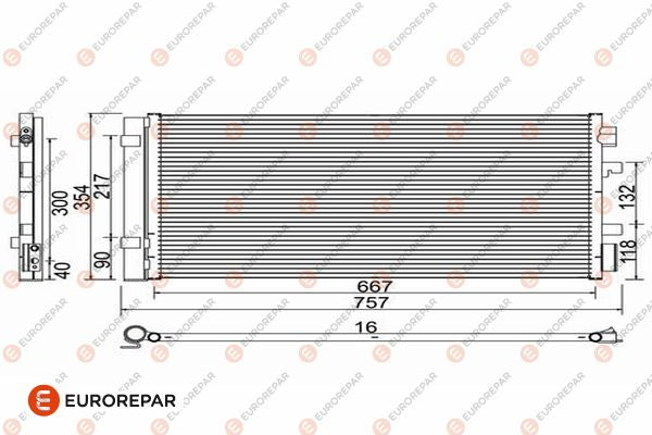 Eurorepar Air Conditioning Condenser - 1618099780