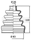 First Line Cv Joint Boot Kit Part No -FCB2363R