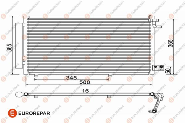 Eurorepar Air Conditioning Condenser - 1610162880