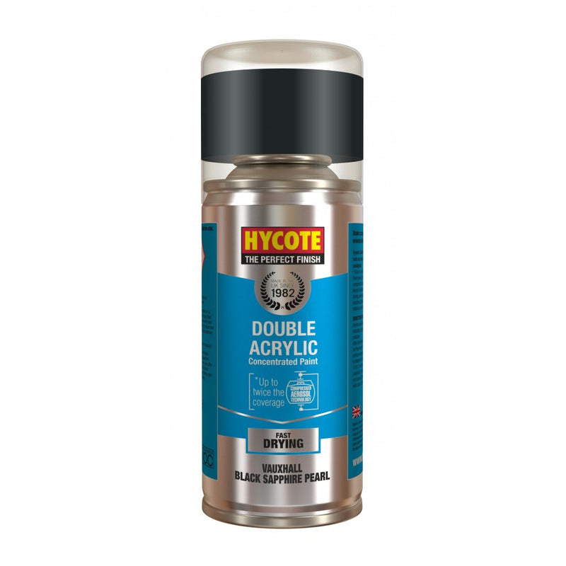 Hycote Double Acrylic Vauxhall Black Sapphire Pearlescent Paint - 150ml