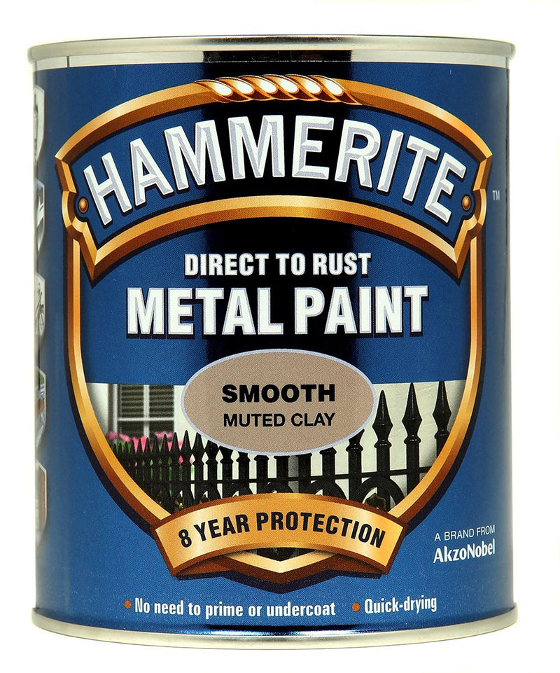 Hammerite Smooth Metal Paint 750ml Muted Clay