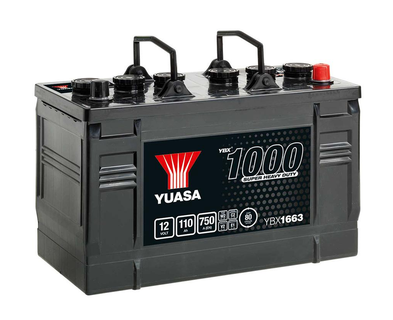 Yuasa YBX1663 Super Heavy Duty Battery - 663