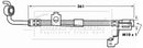 Borg & Beck Brake Hose  - BBH6973 fits Ford Escort 95-99