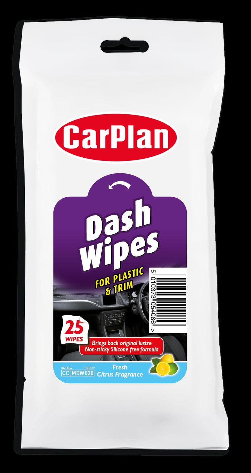 CarPlan Dash Matt Interior Wipes Cleans & Protects