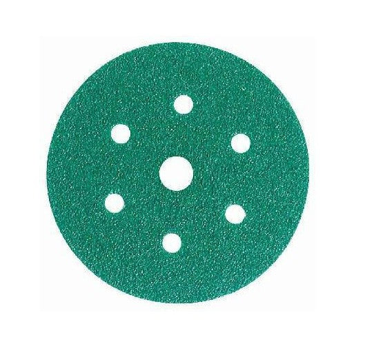 3M P80 Green Hookit Disc 245, 150 mm, 7 Hole, Pack of 50