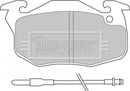 Borg & Beck Brake Pad Set - BBP1414 fits Cit AX/ZX Peu 106/306 87-03
