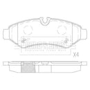 Borg & Beck Brake Pad Set -BBP2839