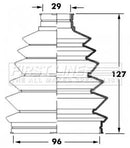First Line Cv Joint Boot Kit  - FCB6013 fits Mazda MPV II 2.0TD