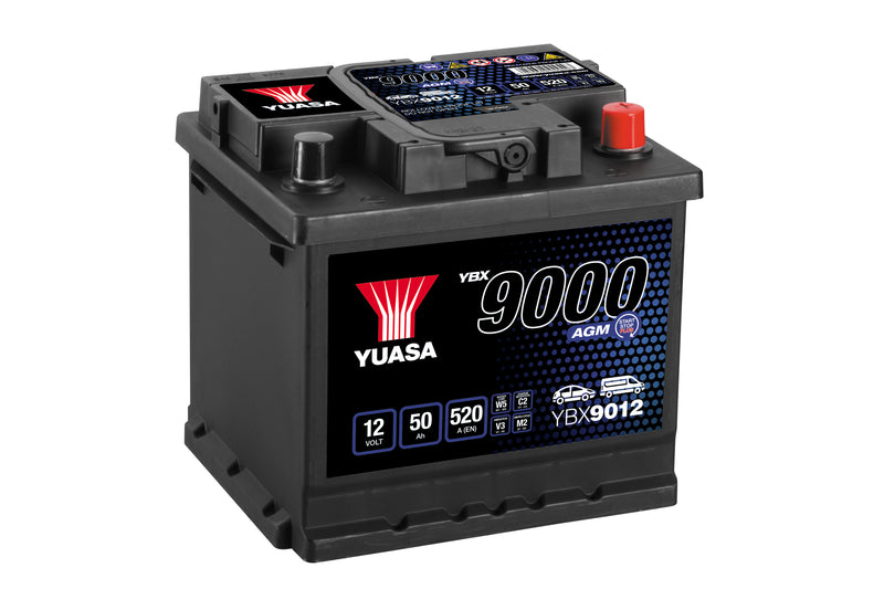 Yuasa YBX9012AGM  - 9012 AGM Start Stop Plus Battery - 3 Year Warranty