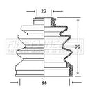 First Line Cv Joint Boot Kit Part No -FCB2062