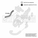 First Line Turbo Hose  - FTH1006 fits Fiat Doblo 1.3 JTD 2004-