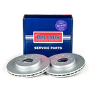 Borg & Beck Brake Disc Pair  - BBD4406 fits Fiat Panda 03-