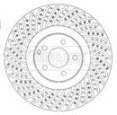 Borg & Beck Brake Disc Single  - BBD5779S fits Mercedes E55 AMG 10/02-