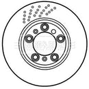 Borg & Beck Brake Disc Single  - BBD6046S fits Porsche 911(996,997) 06/00-