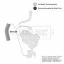 Borg & Beck Turbo Oil Hose  - BTH1009 fits Fiat Doblo 1.9 JTD