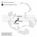 First Line Turbo Hose  - FTH1082 fits VAG Passat 1.9D 2.0D 96-05
