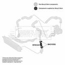 Borg & Beck Turbo Hose  - BTH1434 fits Nissan Qashqai K9K