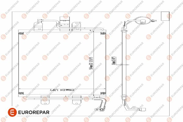 Eurorepar Air Conditioning Condenser - 1609635680