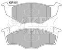 Key Parts Brake Pad Set - KBP1691 fits Seat Ibiza/VW Polo 96-