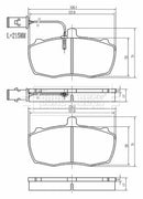 Borg & Beck Front Brake Pad Set - BBP2549 fits LTI Taxi 2.5 TD 09/06-