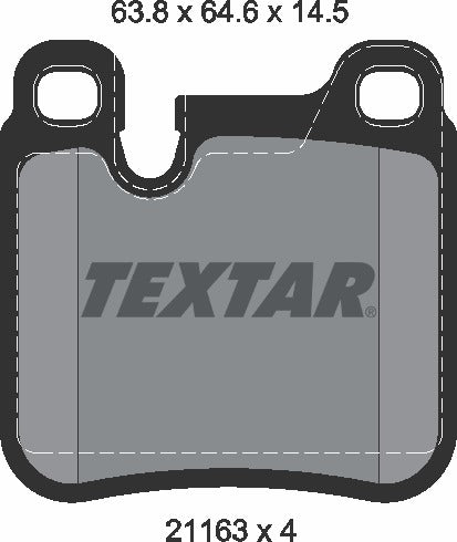 Textar Brake Pad Set - 2116301
