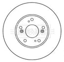 Borg & Beck Brake Disc Pair  - BBD5319 fits Honda Civic 1.4,1.8(MT) 02/12-