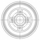 Borg & Beck Brake Drum (Single) -BBR7259