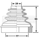 First Line Cv Joint Boot Kit  - FCB6192 fits PSA 308, C5