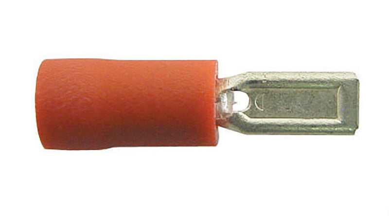 Pearl PWN293 Wiring Connectors - Red - Male Slide-On - 2.8Mm - Pack of 4