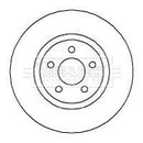 Borg & Beck Brake Disc Pair  - BBD4254 fits Chrysler PT Cruiser